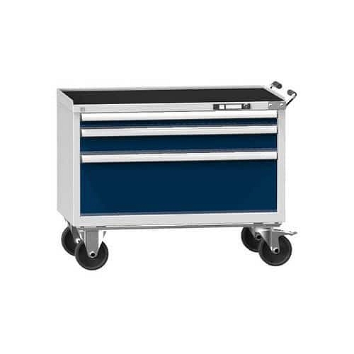 Dílenský vozík ZCM59-1, 54x27D, 1037 x 600 x 855 mm, šedá-tmavě modrá