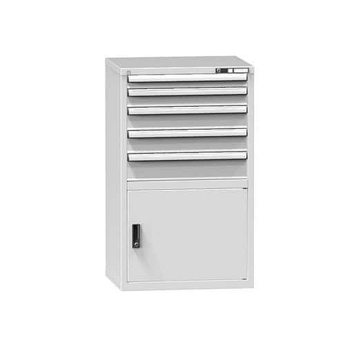 Zásuvková skříň ZD2, 731 x 600 x 1215 mm, šedá-šedá