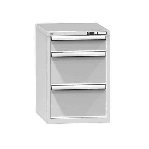 Zásuvková skříň ZE3, 578 x 753 x 840 mm, šedá-šedá