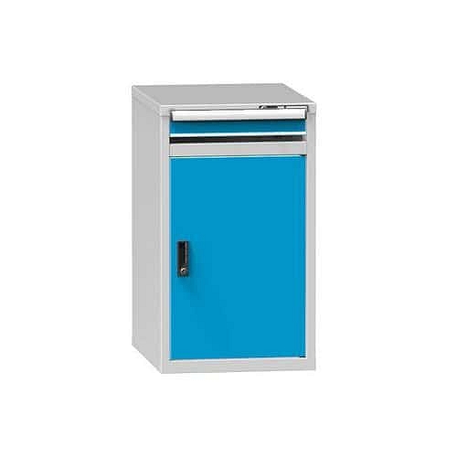 Zásuvková skříň ZE1, 578 x 753 x 990 mm, šedá-modrá