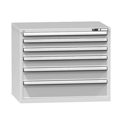 Zásuvková skříň ZG4, 1037 x 753 x 840 mm, šedá-šedá