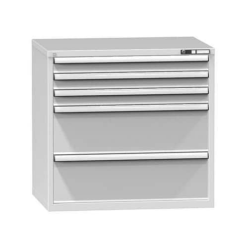 Zásuvková skříň ZG2, 1037 x 753 x 990 mm, šedá-šedá