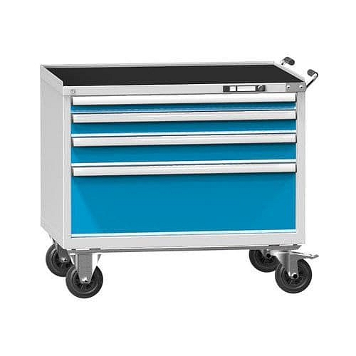 Dílenský vozík ZGM69-1, 54x36D, 1037 x 753 x 955 mm, šedá-modrá