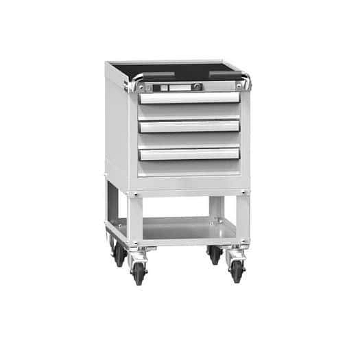 Dílenský vozík ZLM39-1, 19x27D, 442 x 600 x 785 mm, šedá-šedá