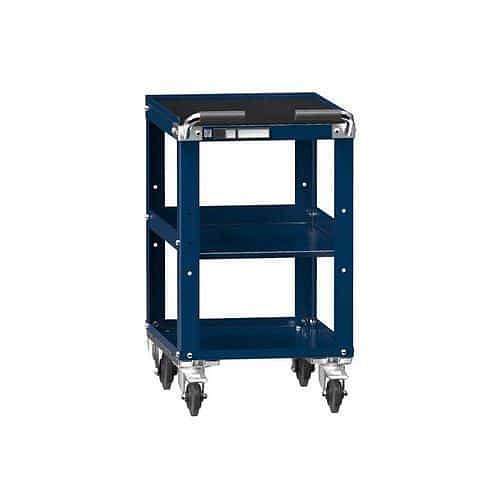 Dílenský vozík ZL, 3 police, 785 x 442 x 600 mm, tmavě modrá