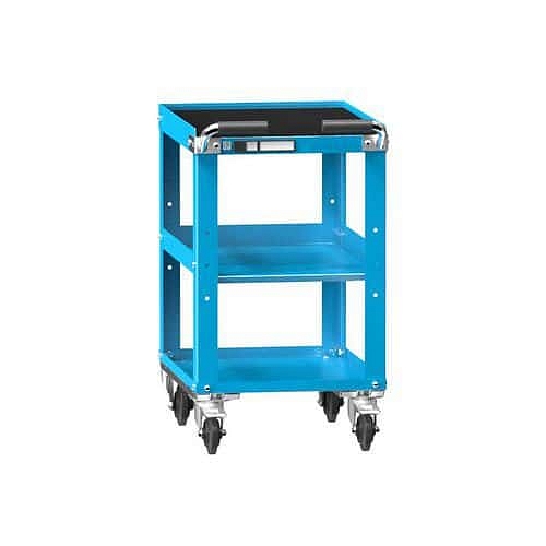 Dílenský vozík ZL, 3 police, 785 x 442 x 600 mm, modrá