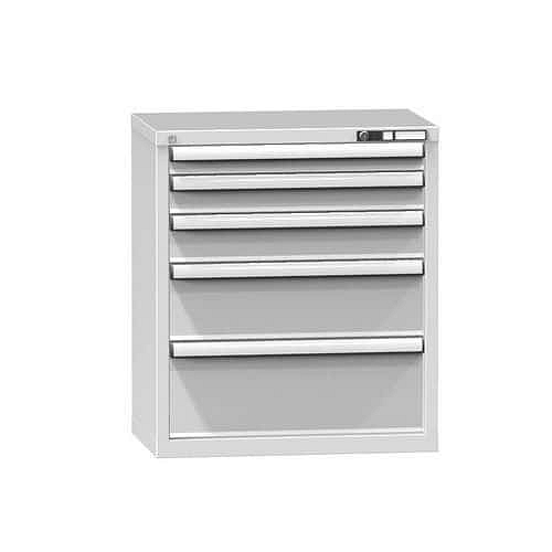 Zásuvková skříň ZP5, 731 x 464 x 840 mm, šedá-šedá