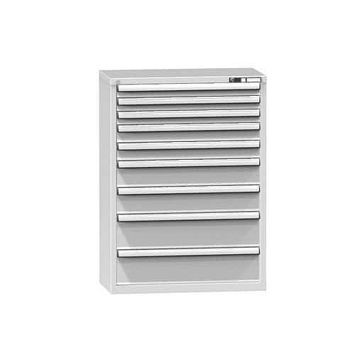 Zásuvková skříň ZR4, 884 x 464 x 1215 mm, šedá-šedá