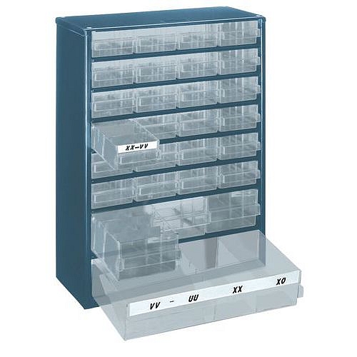 Kovový organizér, řady 900, 28 zásuvek