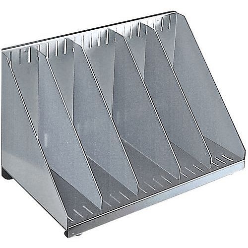 Třídič s přepážkami šedý – výška: 24,6 cm