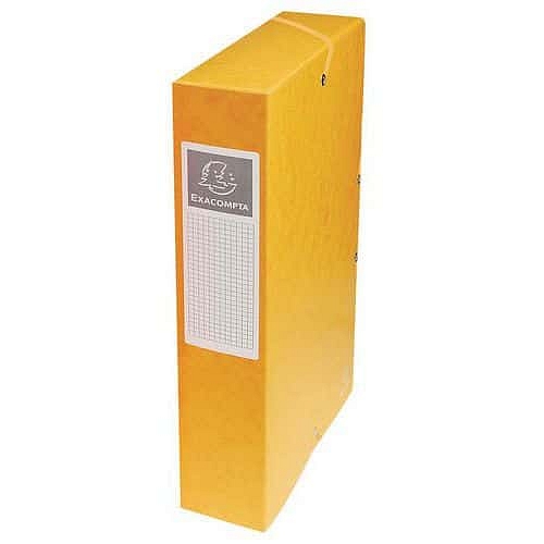Archivační box Exabox - Exacompta, šířka hřbetu 60 mm, A4, žlutá