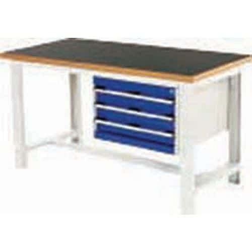 Pracovní stůl Bott Cubio, multiplex, 3 zásuvky, 90 x 200 cm