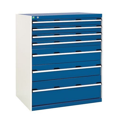 Dílenská zásuvková skříň, Bott SL-107, výška 120 cm, 7 zásuvek