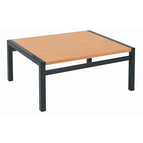 Konferenční nízký stolek, 63 x 54 x 31 cm, buk/černý