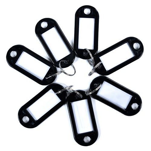 Klíčenky s kroužkem Manutan Expert, 100 ks, černé