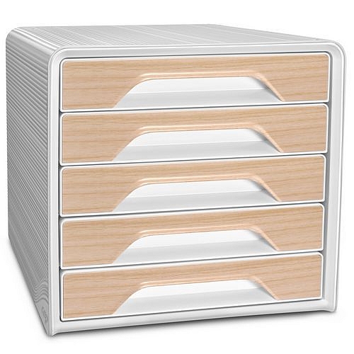 Zásuvkový modul Smoove - CEP, dekor buk, 5 zásuvek