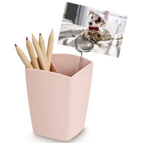 Stojánek na tužky CEP Mineral, růžový