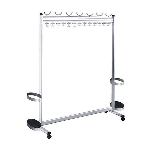 Řadový mobilní věšák Kerkmann Multiline, délka 140 cm