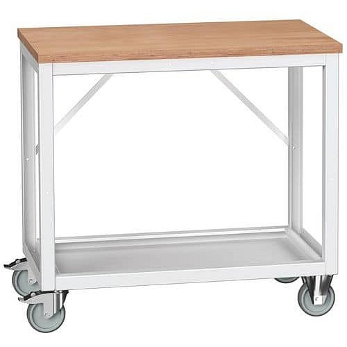 Mobilní dílenský stůl Bott Verso Frame, 93 x 100 x 60 cm, multiplex, šedá-šedá