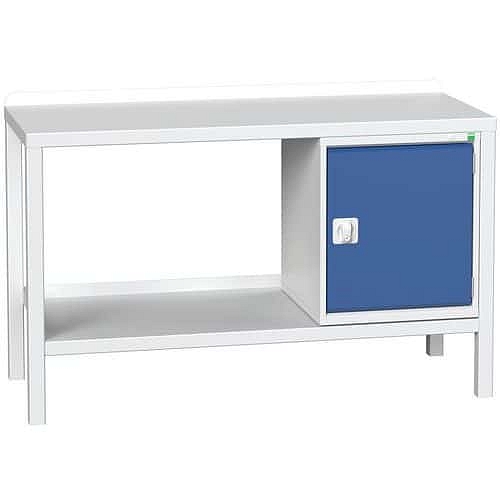 Dílenský stůl Bott Verso Weld, 91 x 150 x 60 cm, 1 skříňka, ocel, šedá-modrá