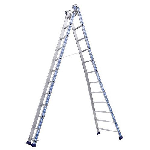 Hliníkový žebřík Platinum 300 Pro Tubesca-Comabi, 2 x 12 příček