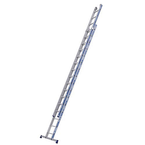 Výsuvný hliníkový žebřík Afix Platinum Tubesca-Comabi, 2 x 16 příček