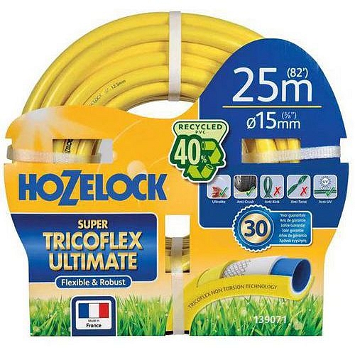 Zavlažovací sada - Hozelock Super Tricoflex Ultimate, 15 mm x 20 m, žlutá