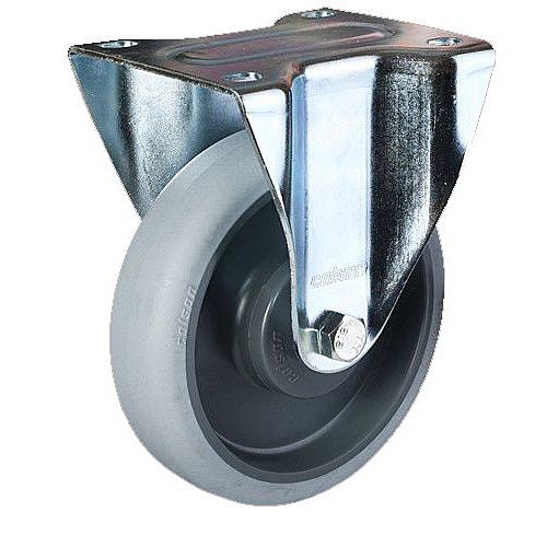 TPE transportní kolo s přírubou, průměr 200 mm, kuličková ložiska