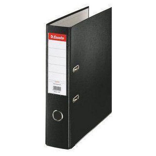 Pákový pořadač Esselte Eye, 20 ks, šířka 75 mm, černý