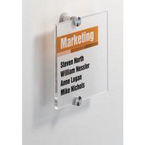 Informační dveřní tabulka Crystal Sign, 148 x 148 mm