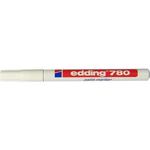 Průmyslový lakový popisovač Edding 780, balení 10 ks, bílý