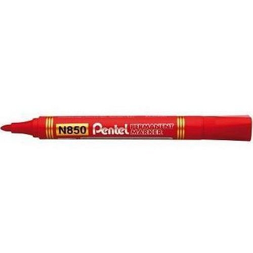 Značkovač Pentel N850, 10 ks, červený