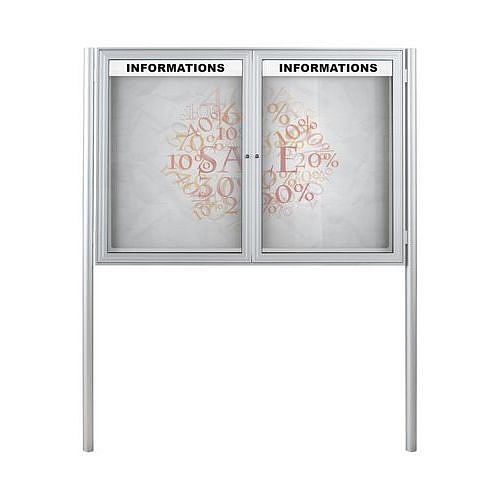 Magnetická vitrína Daisy, dvoukřídlá, 18 x A4