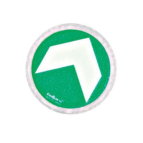 Únikové fotoluminiscenční podlahové značení - směrová šipka, na koberec