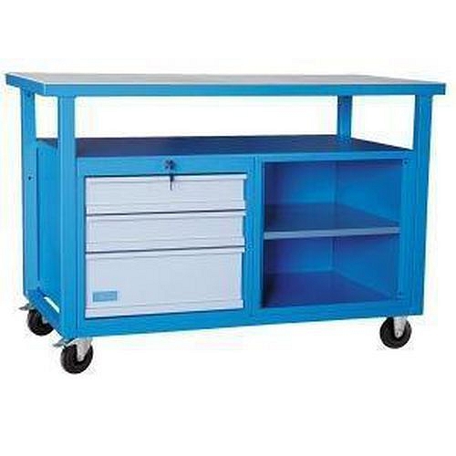 Mobilní svařovaný dílenský stůl Rivt, 85 x 120 x 60 cm