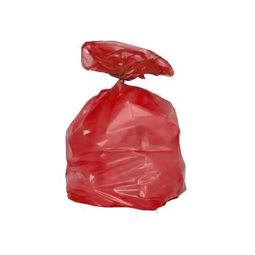 Pytle na odpad, 120 l, tloušťka 40 mic, 250 ks, červený