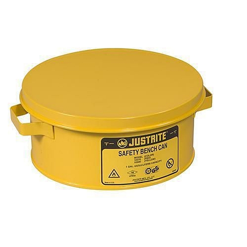 Bezpečnostní nádoba na rozpouštědla Justrite, žlutá, 4 l