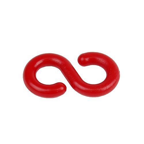 Spojka k řetězům na zahrazovací sloupky, červená