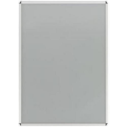 Rám na plakáty P25, oblé rohy, stříbrný, A0