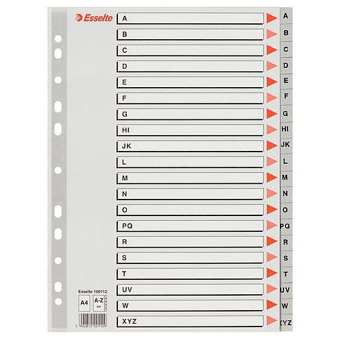 Plastové rozdružovače, písmenné, 10 ks