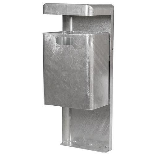 Kovový venkovní závěsný odpadkový koš, objem 35 l