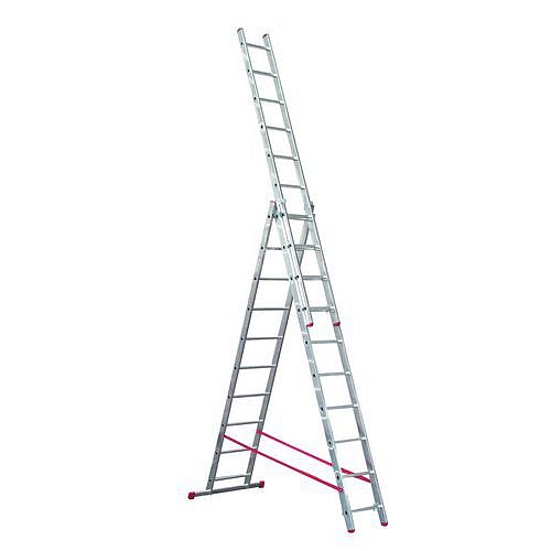 Výsuvný hliníkový žebřík PRO, 3 x 10 příček