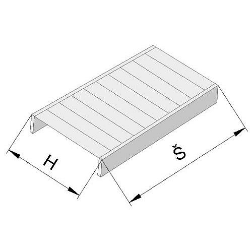 Přídavná police, 120 x 32 cm, nosnost 205 kg