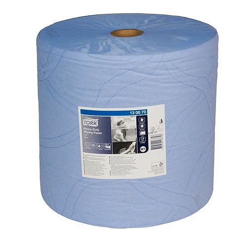 Průmyslové papírové utěrky Tork Blue 2vrstvé, 1 000 útržků