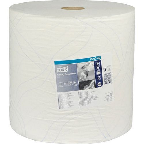 Průmyslové papírové utěrky Tork White 2vrstvé, 1 500 útržků