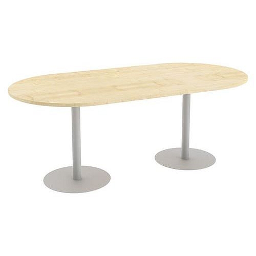 Konferenční stůl Abonent, 200 x 100 x 75 cm, rovné provedení, dezén javor