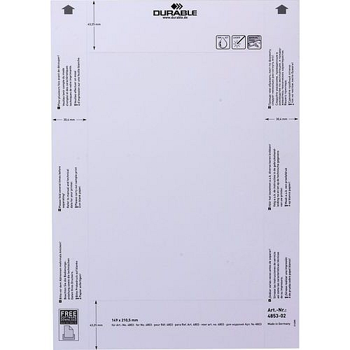 Náhradní štítky pro informační dveřní tabulku Info Sign, 210,5 x 149 mm