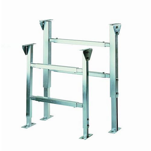 Podstavná konstrukce pro pásové dopravníky, nastavitelná výška 800 - 1 000 mm, délka 6 m