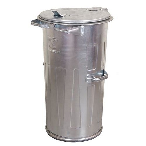 Kovová venkovní popelnice, objem 110 l