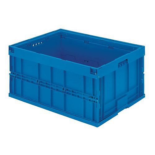 Skládací plastová přepravka, 200 l, 800 x 600 x 445 mm